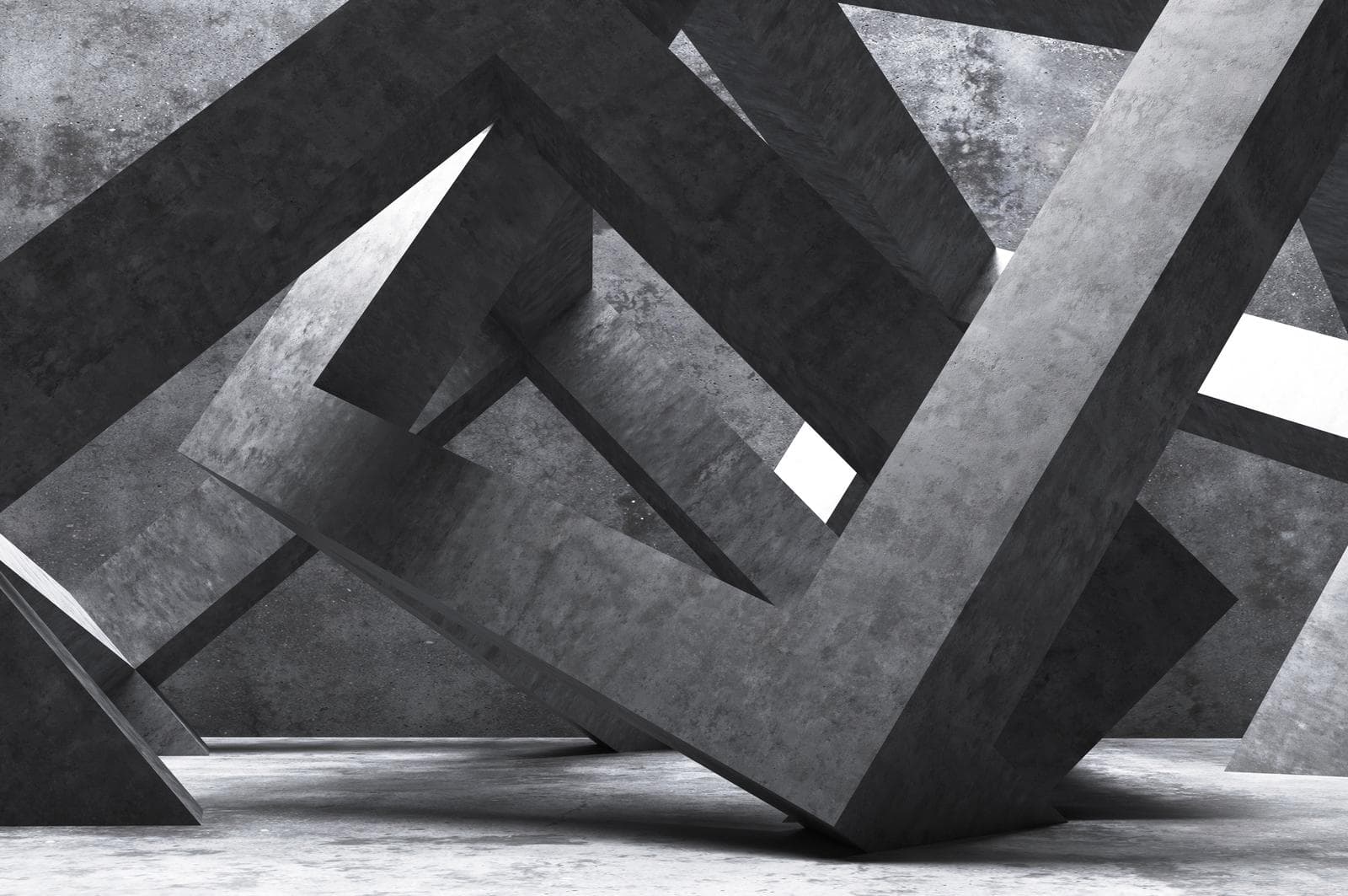 Abstract square shape architecture